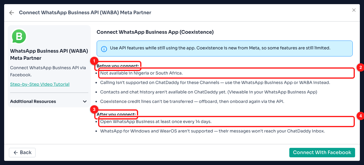Step 6 — (1) the conditions before you connect, (2) the country restriction, (3) what you must keep doing afterwards, (4) the 14-day rule.