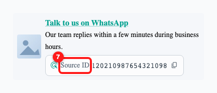 Step 4 — the neutral Source ID label used when the kind of source is not specified (7).